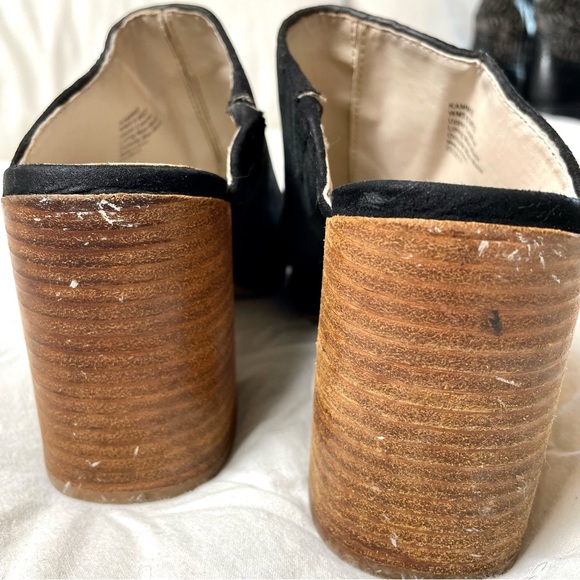 Kenneth Cole Kammie Suede Mules Black 6M - Picture 6 of 6